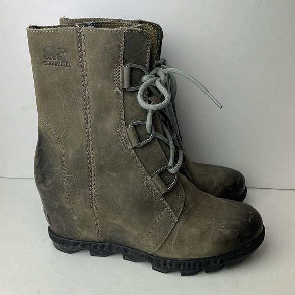 Sorel Joan of Arctic Quarry Leather Ankle Boots - Picture 3 of 10